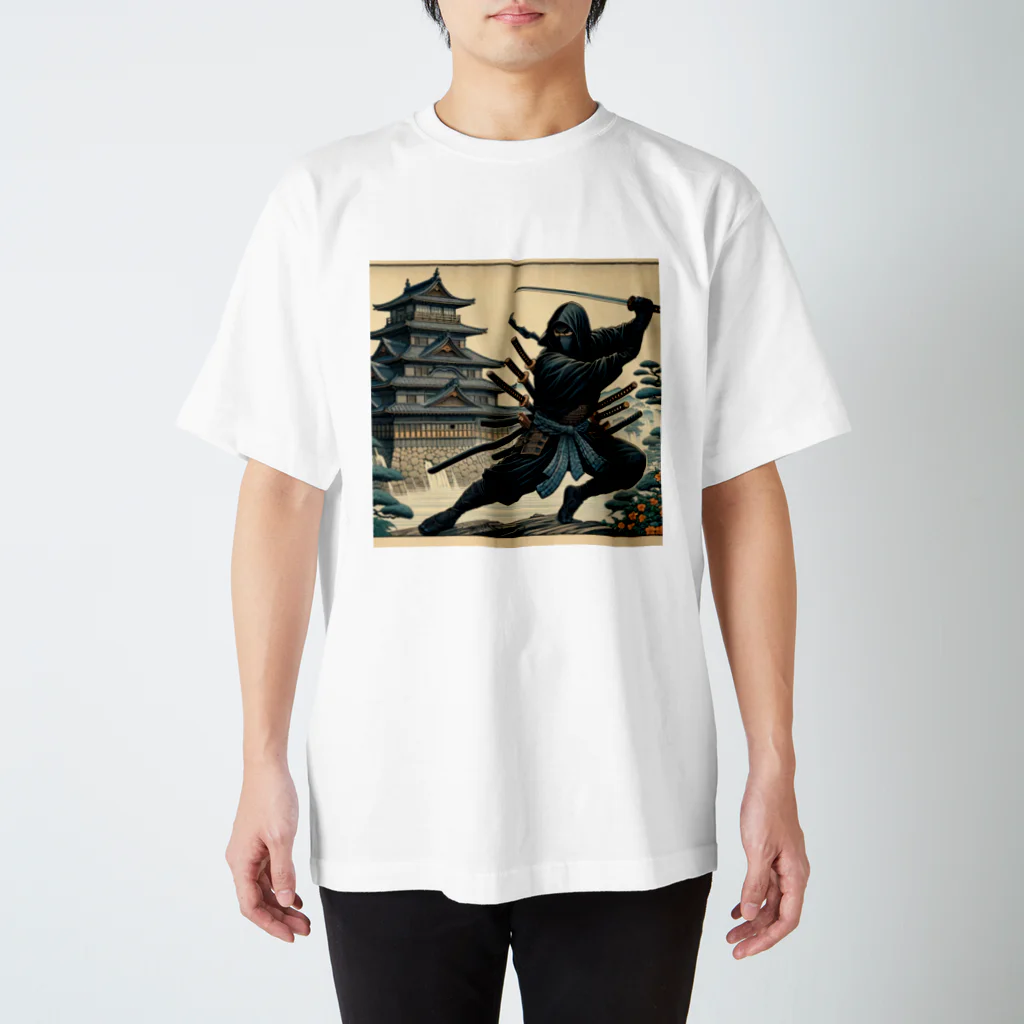 Cool Japanese CultureのShadow Dance: Ninja and the Old Castle -Shinobi-  スタンダードTシャツ