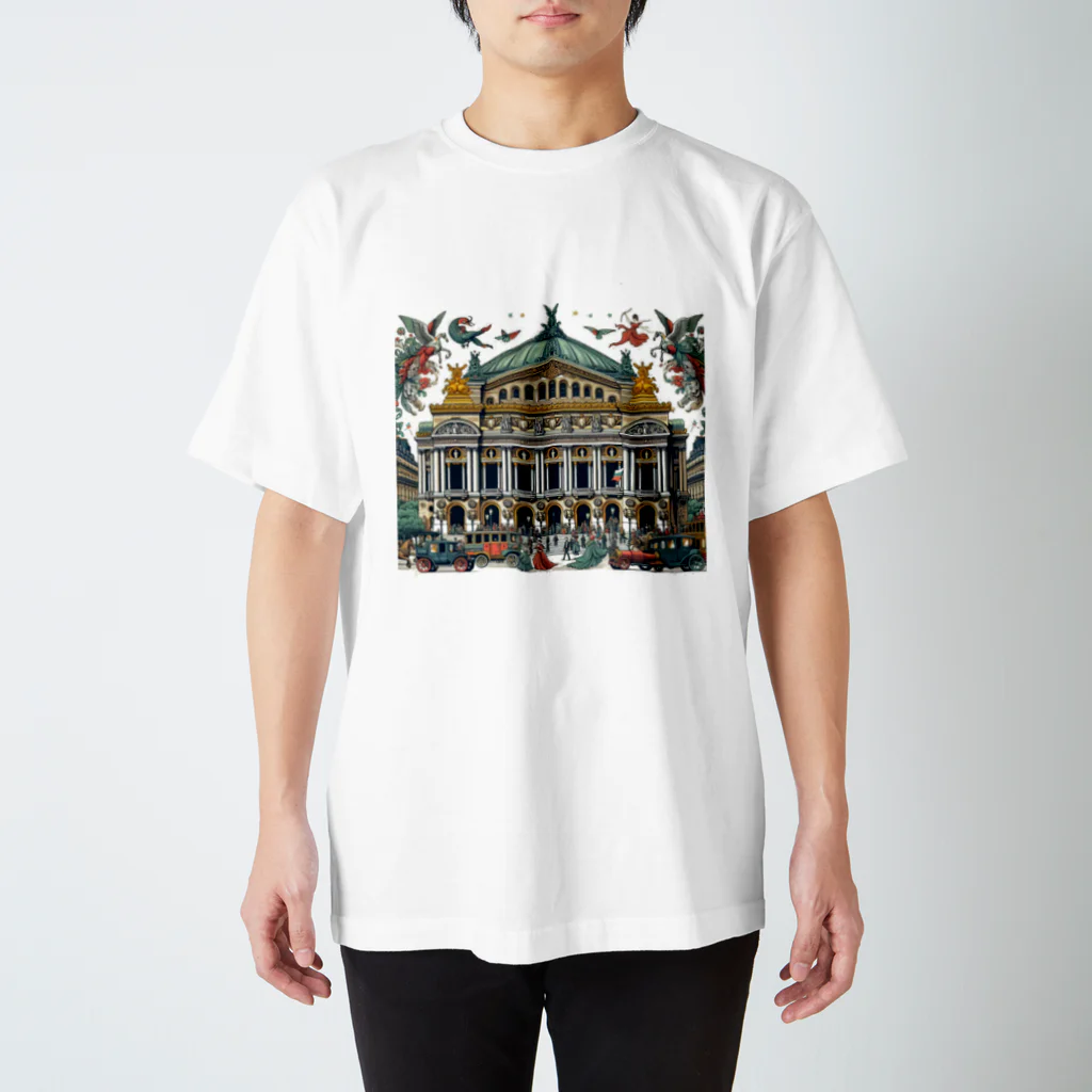 うりこみ屋のオペラ座カラフル Regular Fit T-Shirt