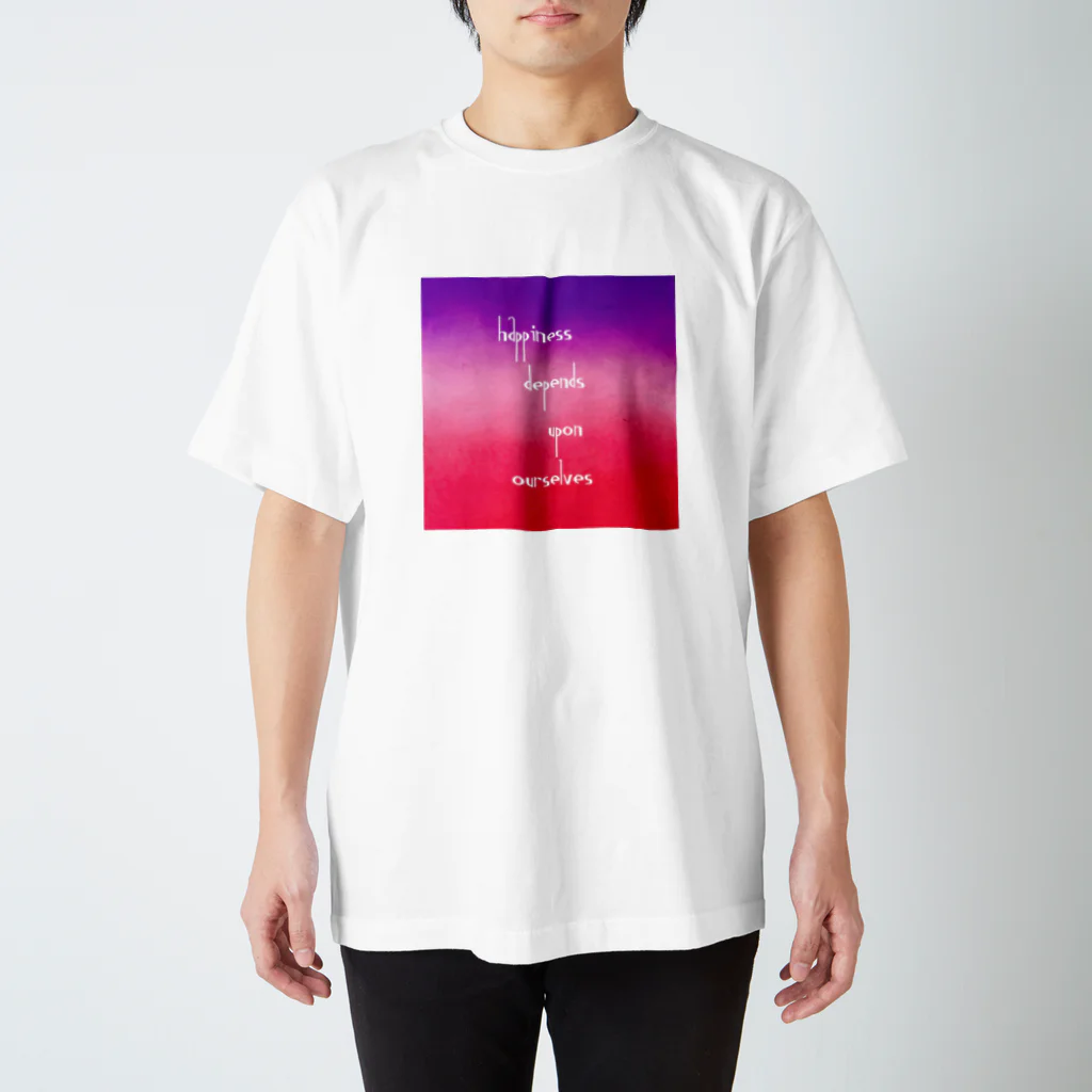 posi artのposiグラデーションメッセージ スタンダードTシャツ