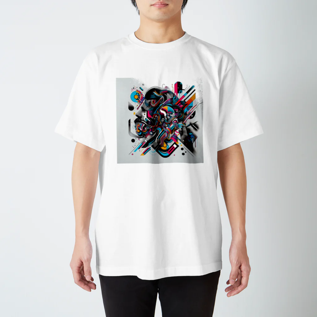 のだまクリエイターズらぼの近未来アート スタンダードTシャツ