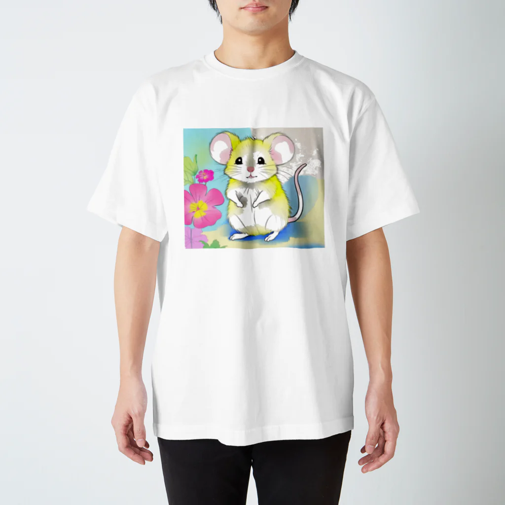 いちごソーダのねずみのスニーキー スタンダードTシャツ