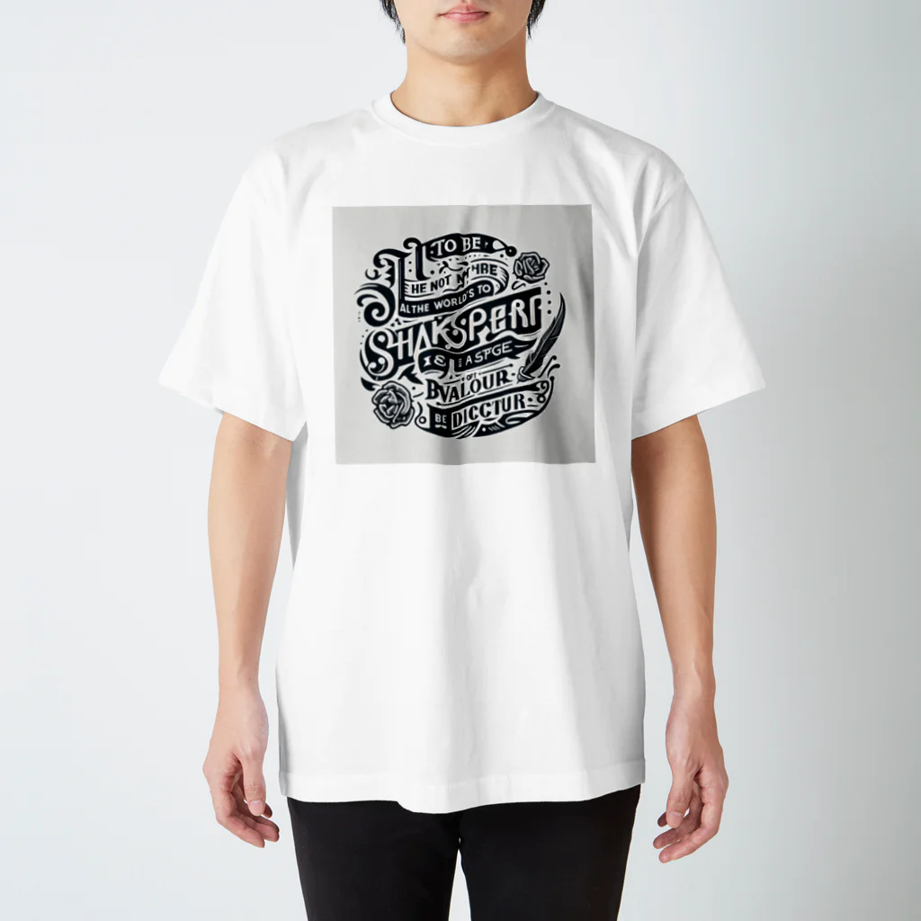 Mt_Pear_Designの英語ロゴ Regular Fit T-Shirt