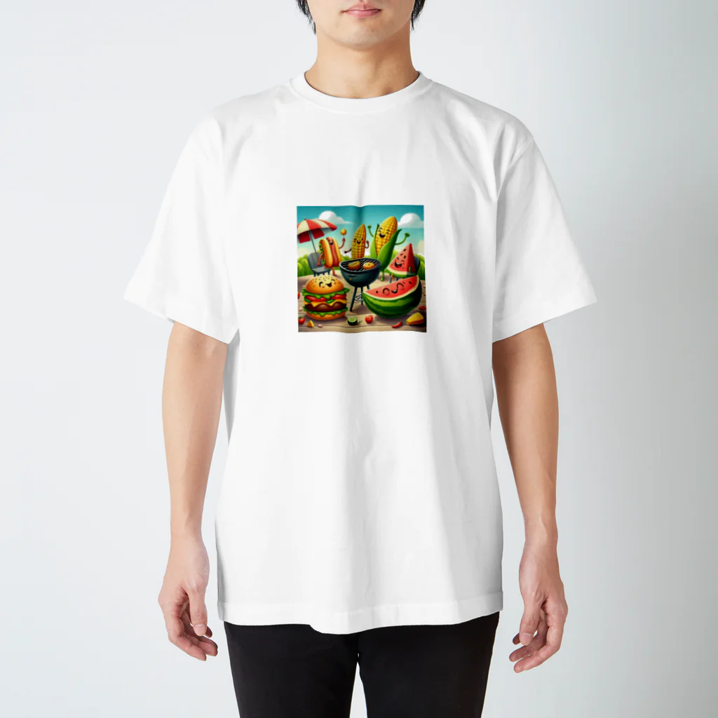 uhrsiyのBBQイラスト スタンダードTシャツ