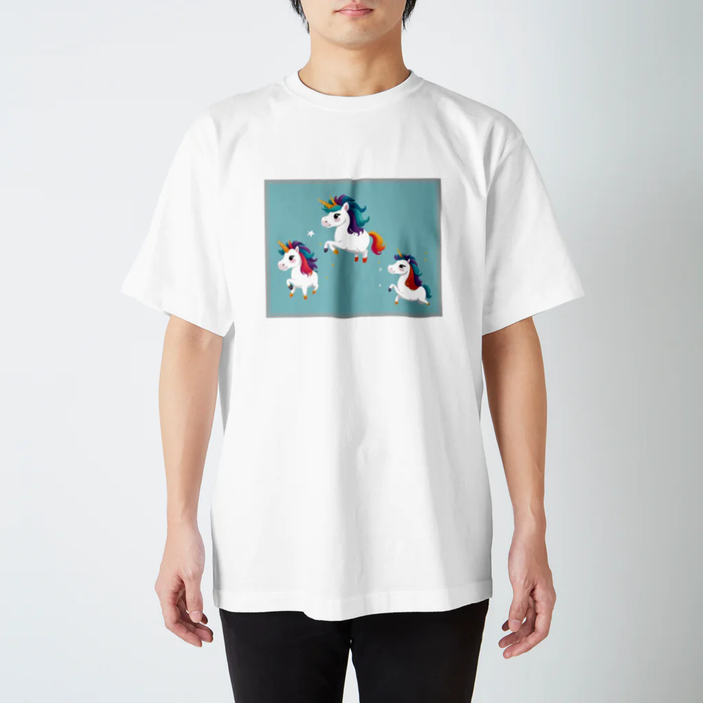 chibi_hikariのかわいいユニコーン スタンダードTシャツ