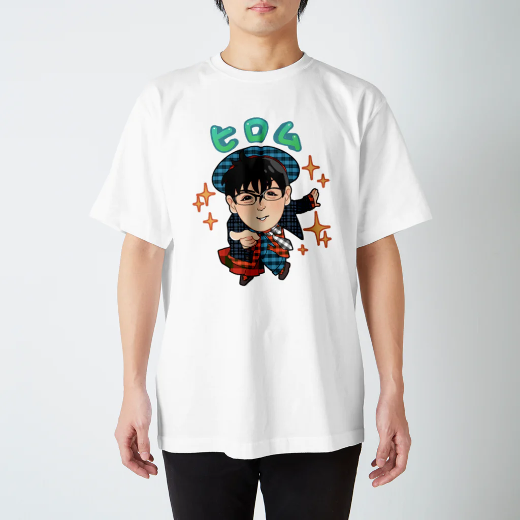 烏の似顔絵グッズ Regular Fit T-Shirt