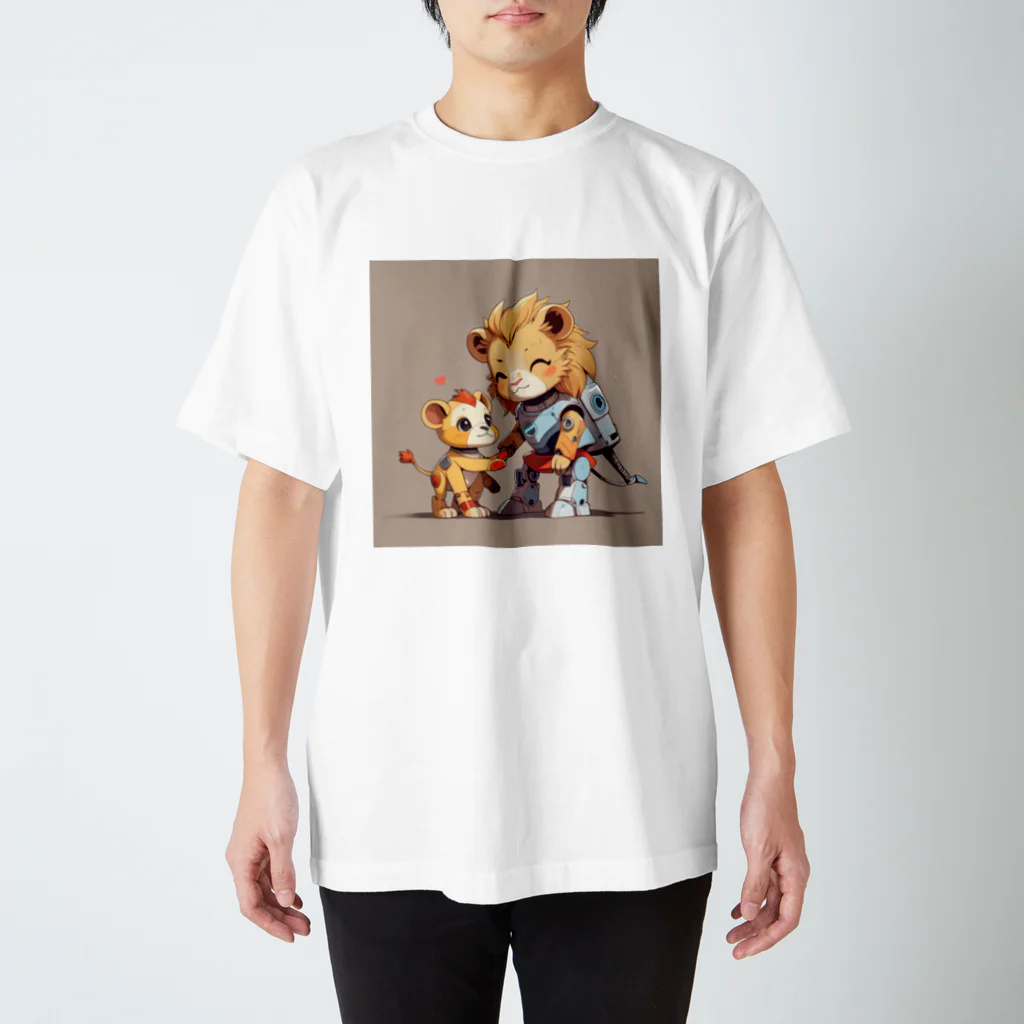 ganeshaのおもちゃのロボットとかわいいライオン Regular Fit T-Shirt