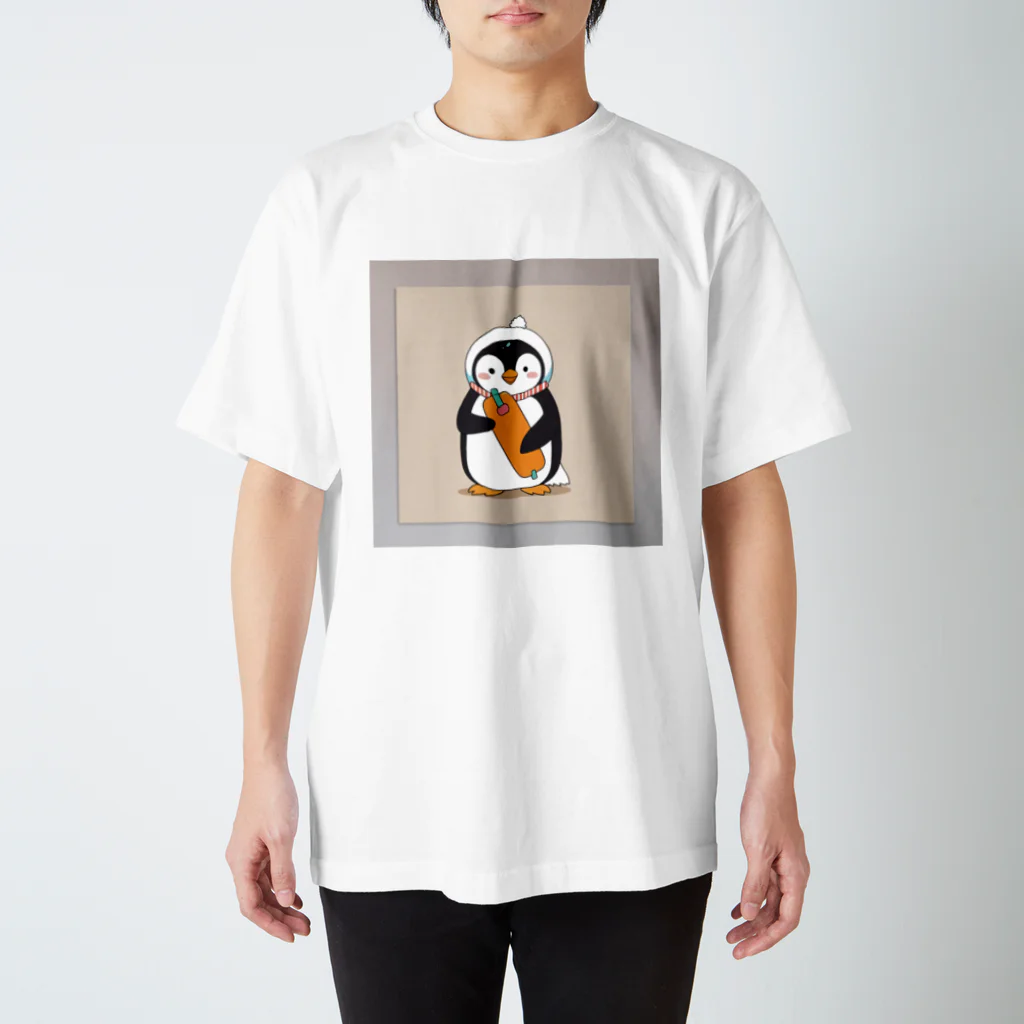 ganeshaのかわいいペンギンとおもちゃのキャンバス Regular Fit T-Shirt