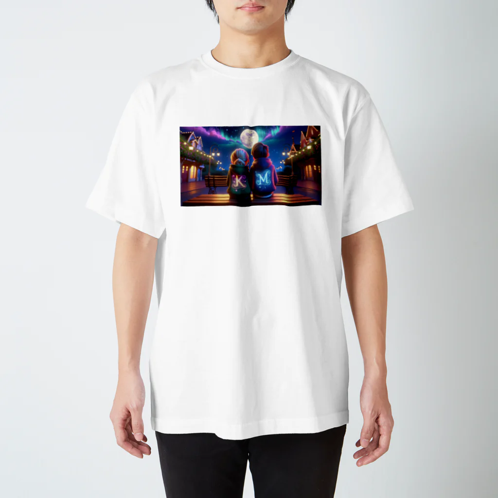 PixieDust-Designsのイニシャルカップル Regular Fit T-Shirt