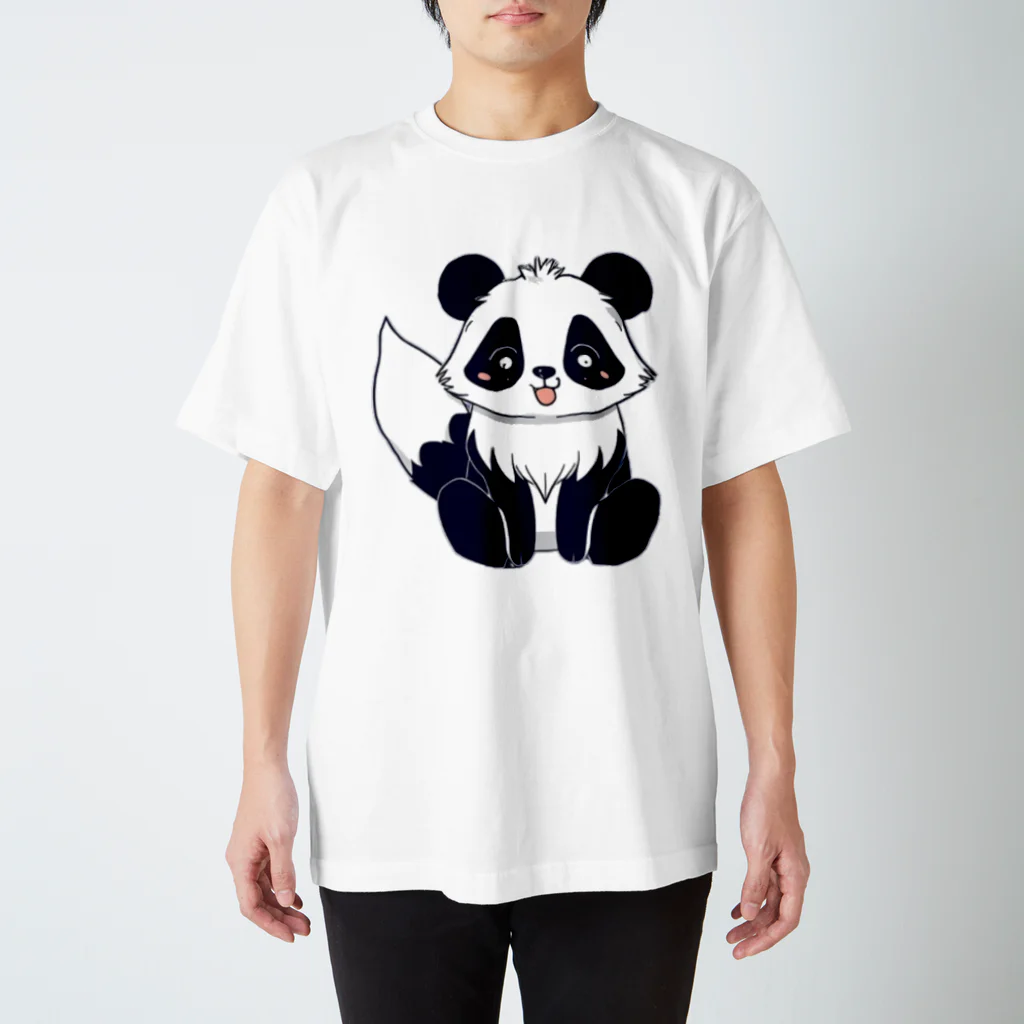 G-EICHISのかわいいパンダ＆キツネ Regular Fit T-Shirt