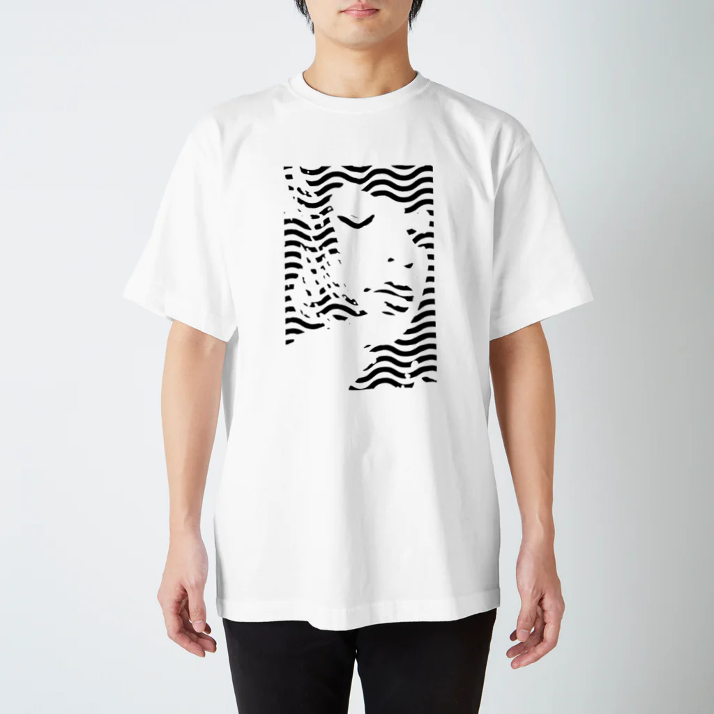 GOOD VIBES CATSの波、静かに Regular Fit T-Shirt