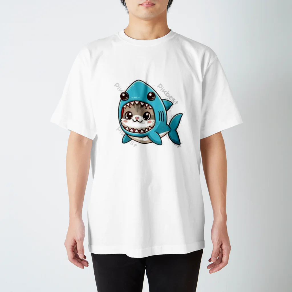 SASUKE397のサメ猫 スタンダードTシャツ