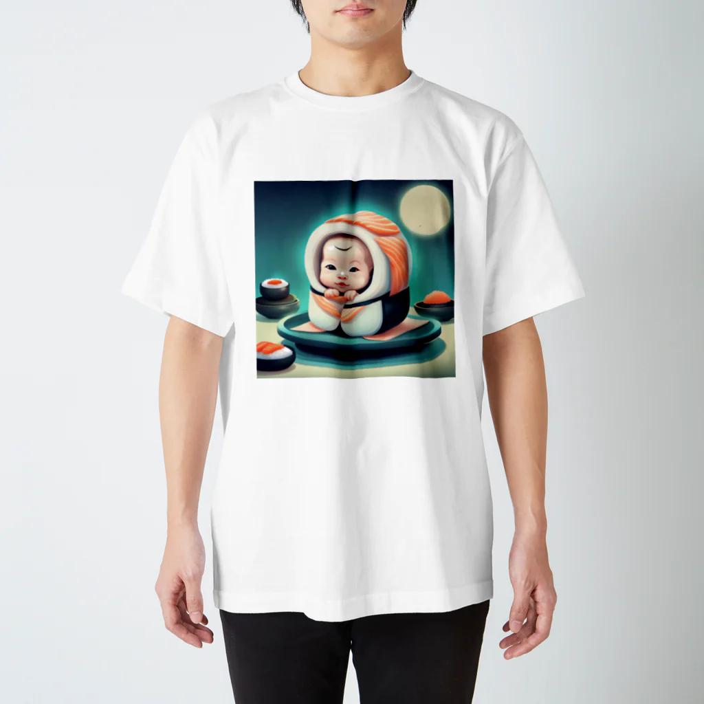 kumak0のお寿司の赤ちゃん スタンダードTシャツ