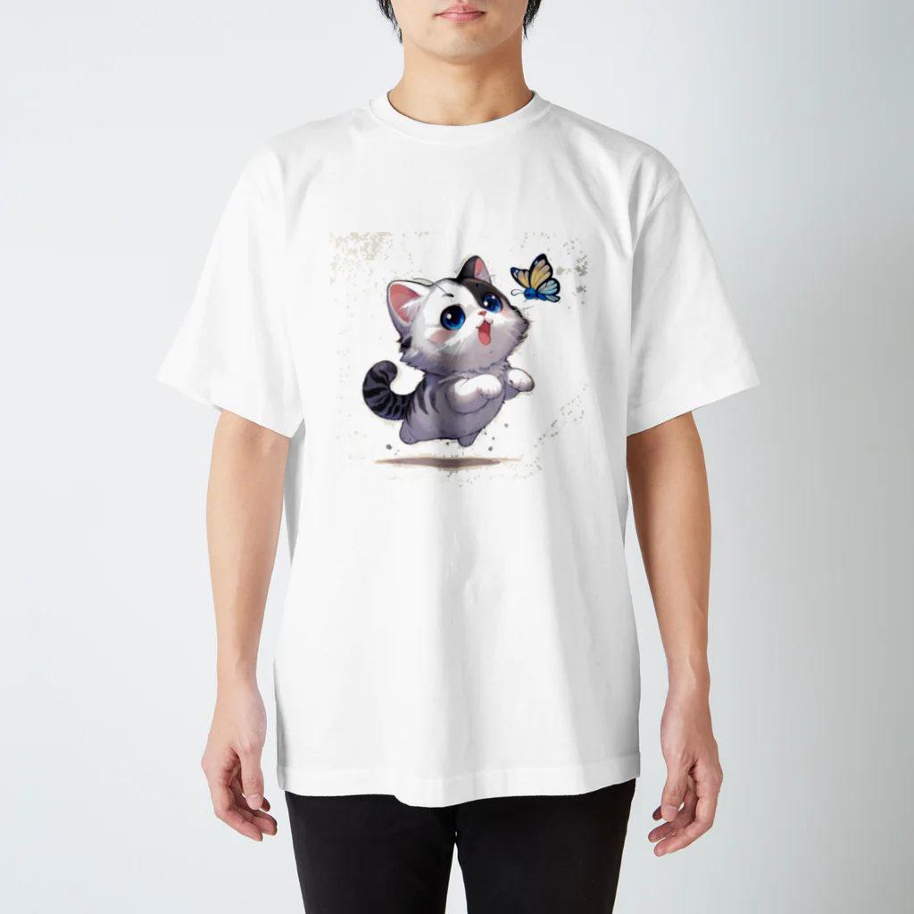 yos-1292583のねこニコばん スタンダードTシャツ