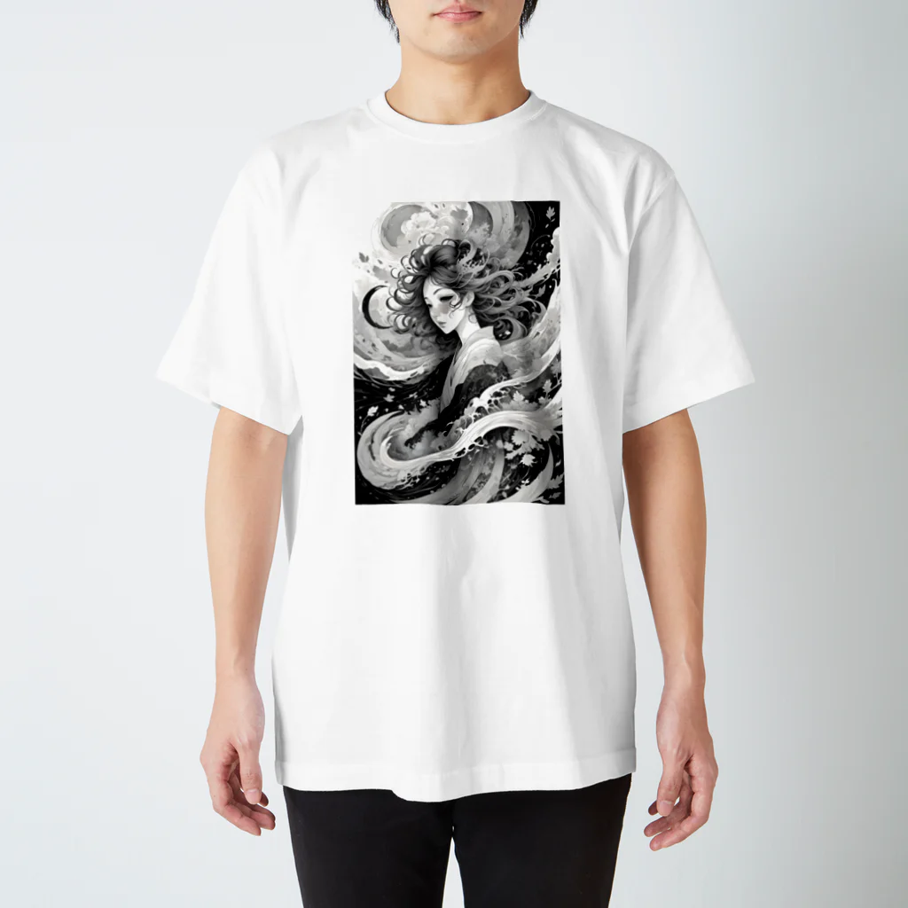 AI Fantasy Art ShopのIn the swirling world⑥ Regular Fit T-Shirt