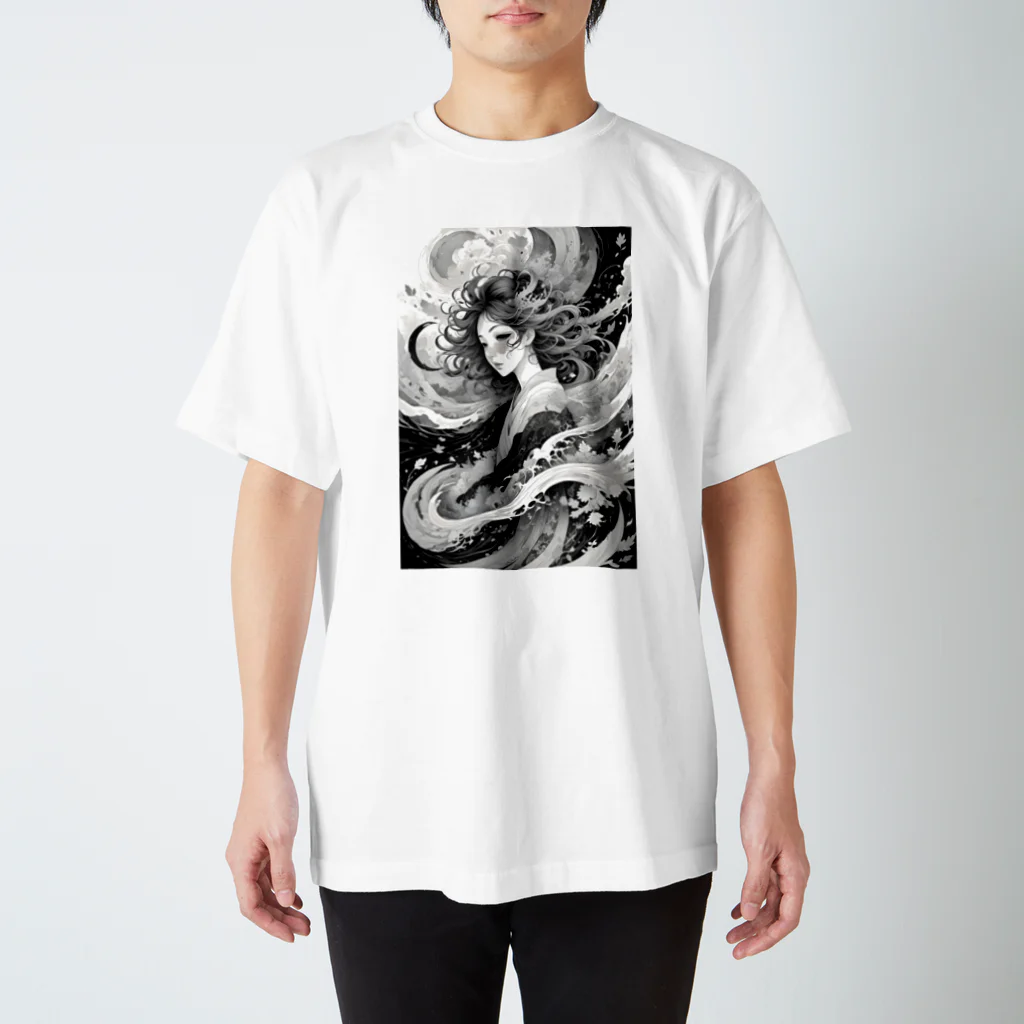 AI Fantasy Art ShopのIn the swirling world⑥ スタンダードTシャツ