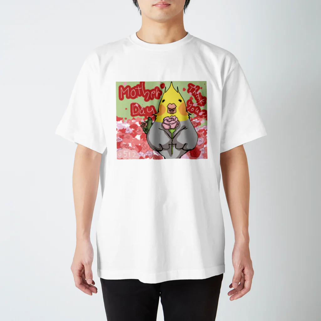 🐥ゆる(いイラストで生き物を)愛(でたい)の今日という日のためのTシャツ(5/12) スタンダードTシャツ