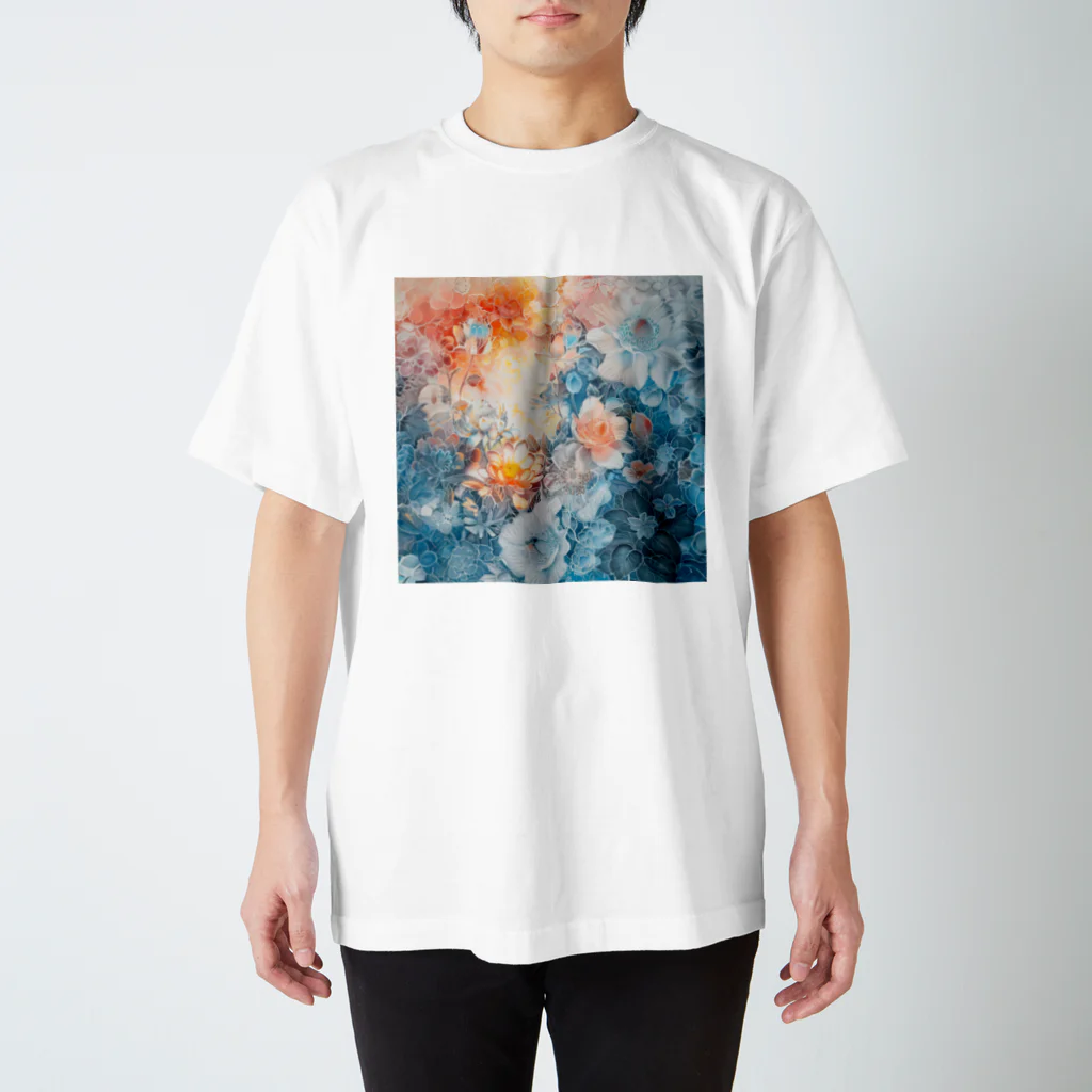 Chi3の花々の温もりと冷たさの交錯 スタンダードTシャツ