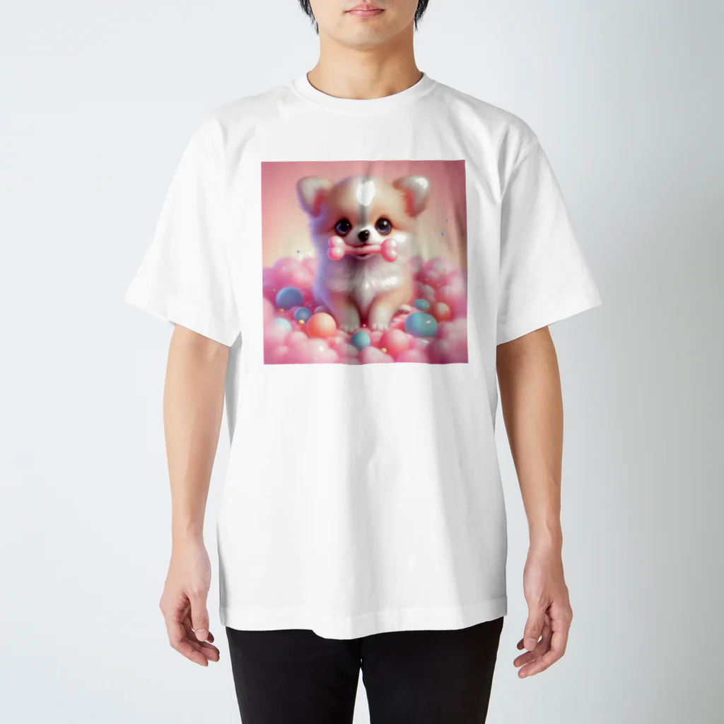 チワワのすももdear.moのゆめかわチワワの赤ちゃん Regular Fit T-Shirt