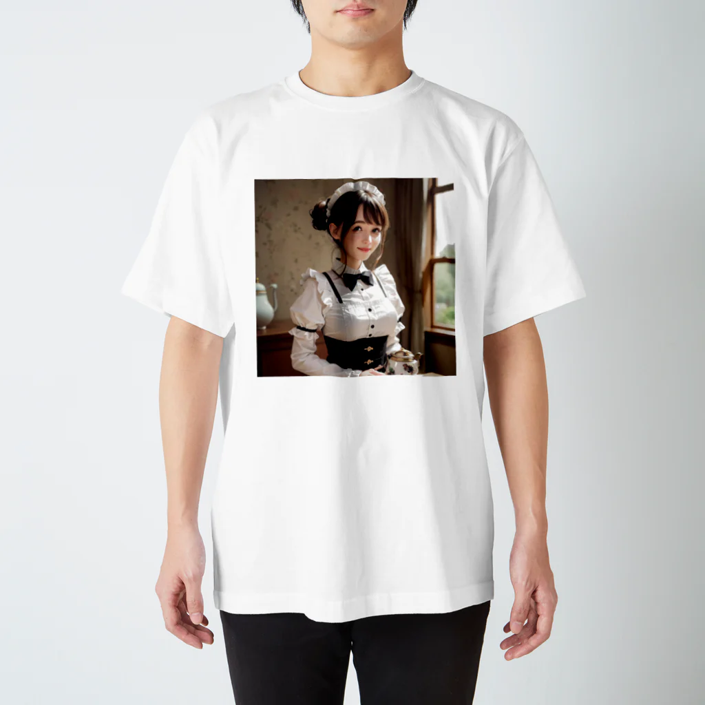 オリジナルグッズショップ KIJITORAのメイドさん スタンダードTシャツ