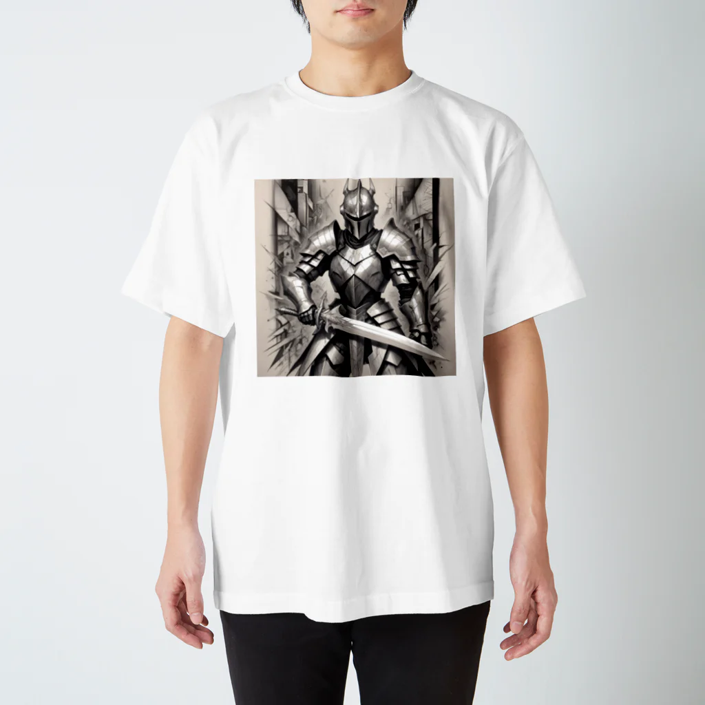 AI Fantasy Art Shopのblood knight③ Regular Fit T-Shirt