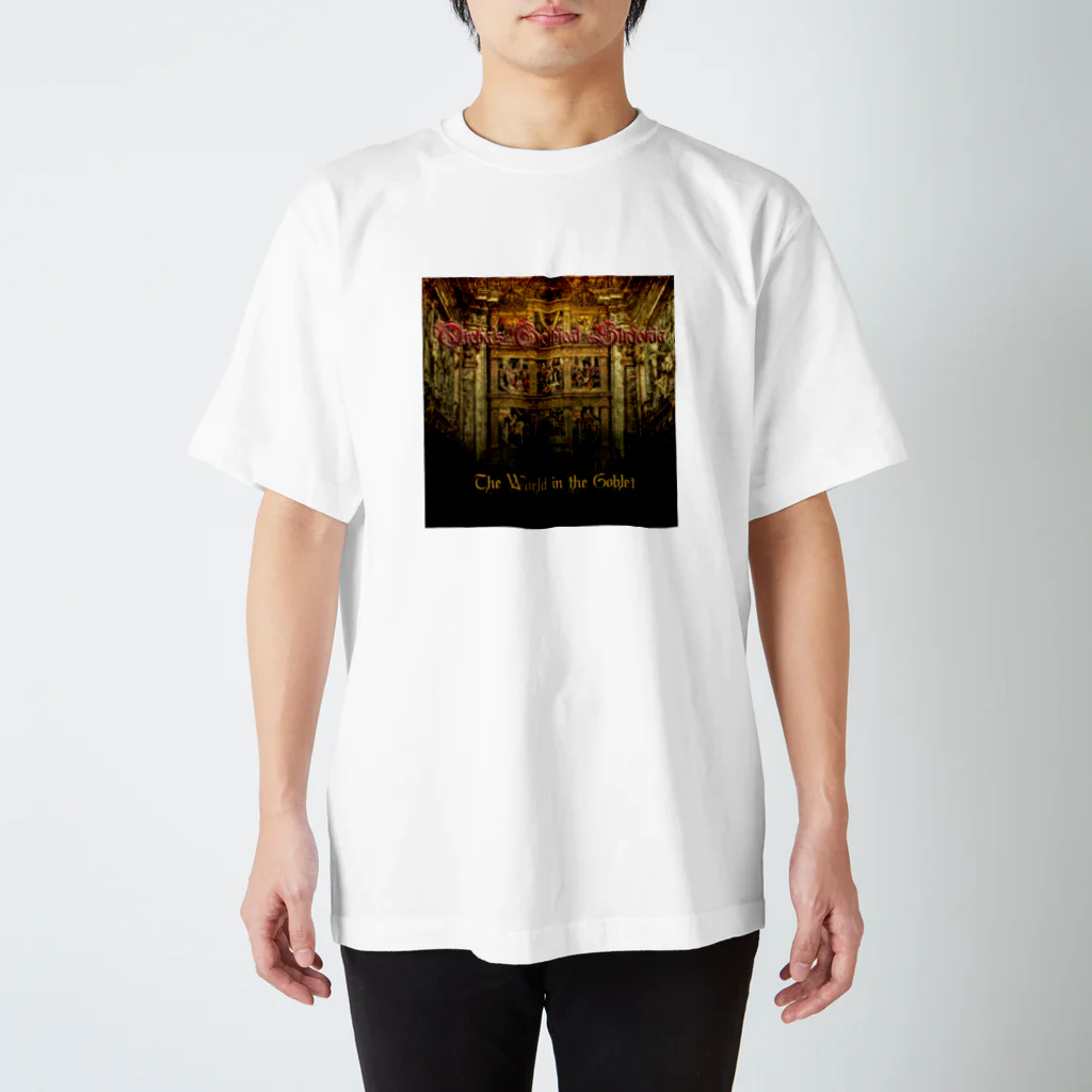 邂【サイマラショップ】逅 SUZURI店のQreha's Gothical Sinfonia『 The World in the Goblet 』 Regular Fit T-Shirt