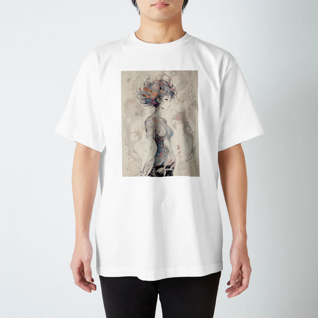 AI Fantasy Art ShopのAnatomy③ Regular Fit T-Shirt