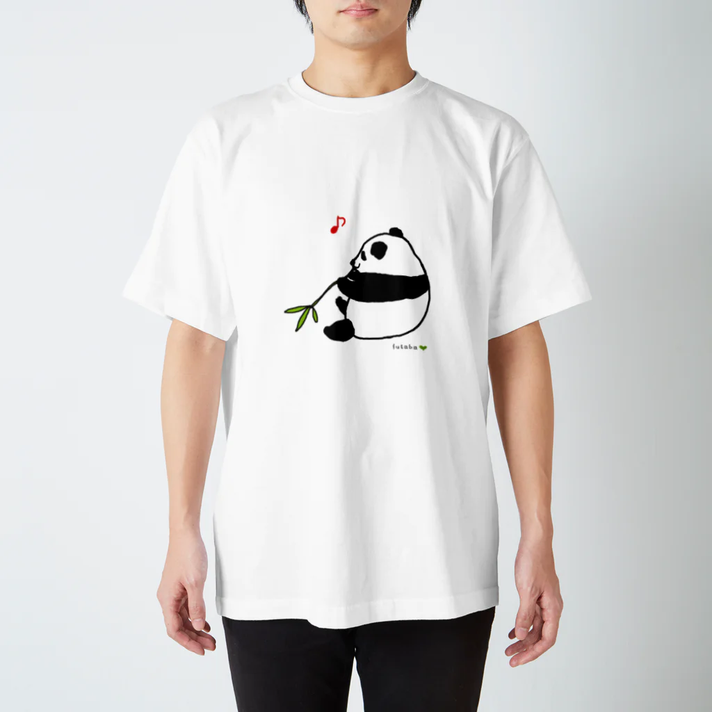 futaba shop（フタバショップ）のごきげん子パンダ スタンダードTシャツ