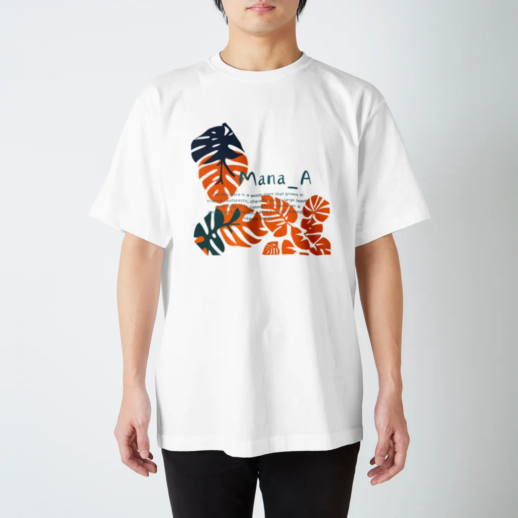 Mana Aの熱帯植物モンステラ Regular Fit T-Shirt