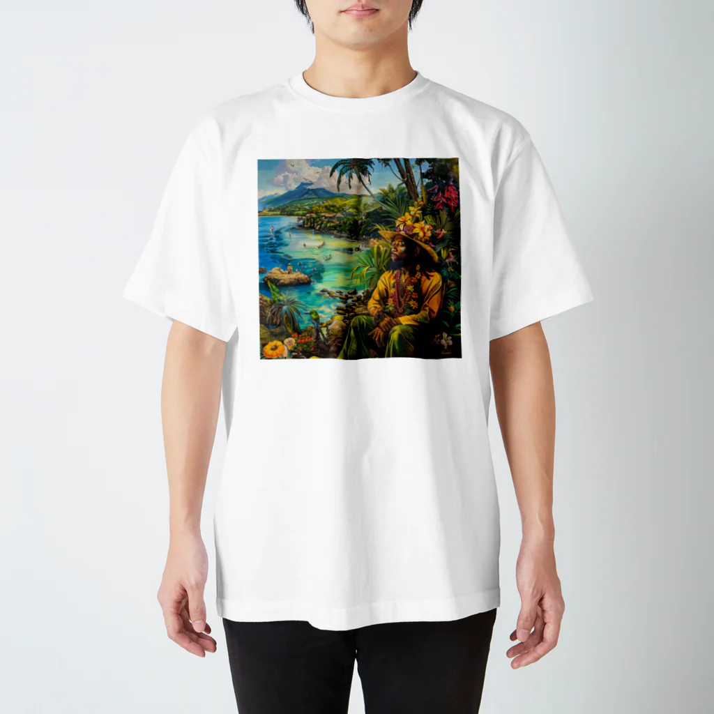 AQUAMETAVERSEのジャマイカ・ブルーマウンテン　Tomoe bb 2712 Regular Fit T-Shirt