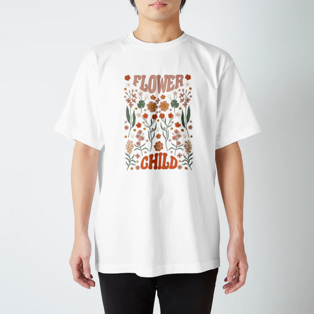 NatureDesignStoreのフラワーチルドレン フラワー スタンダードTシャツ