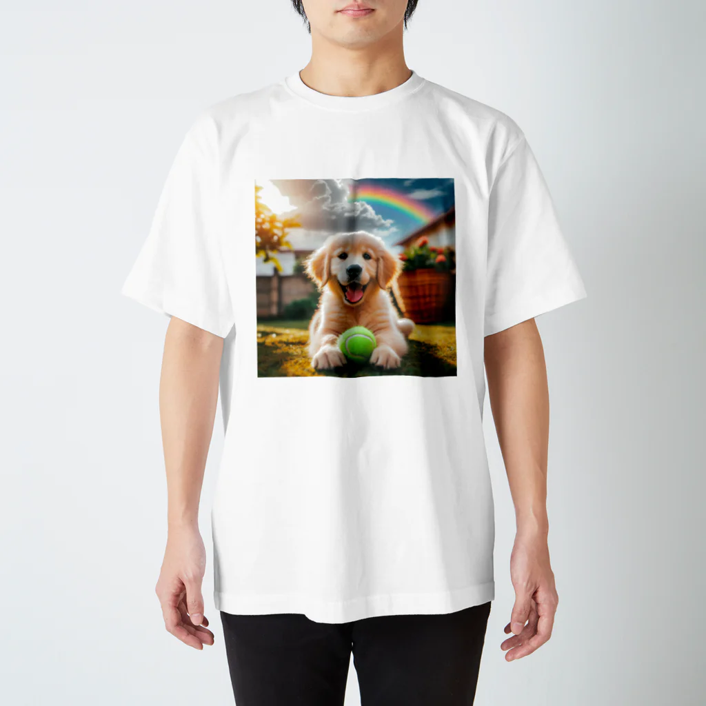 アニマルペイントの犬のグッズ Regular Fit T-Shirt