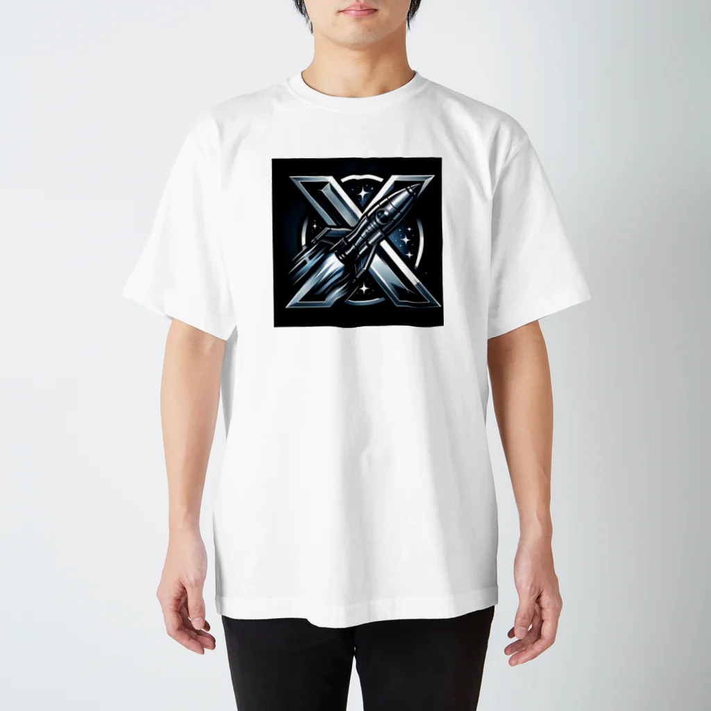 亀蘭タマムシのThe "X" when it comes to rockets. スタンダードTシャツ