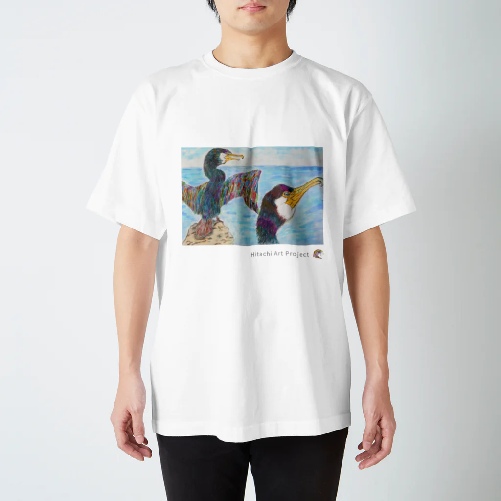 ひたちアートプロジェクト　Hitachi Art Projectの第8回公募展　ウミウが大好きな日立の海 Regular Fit T-Shirt