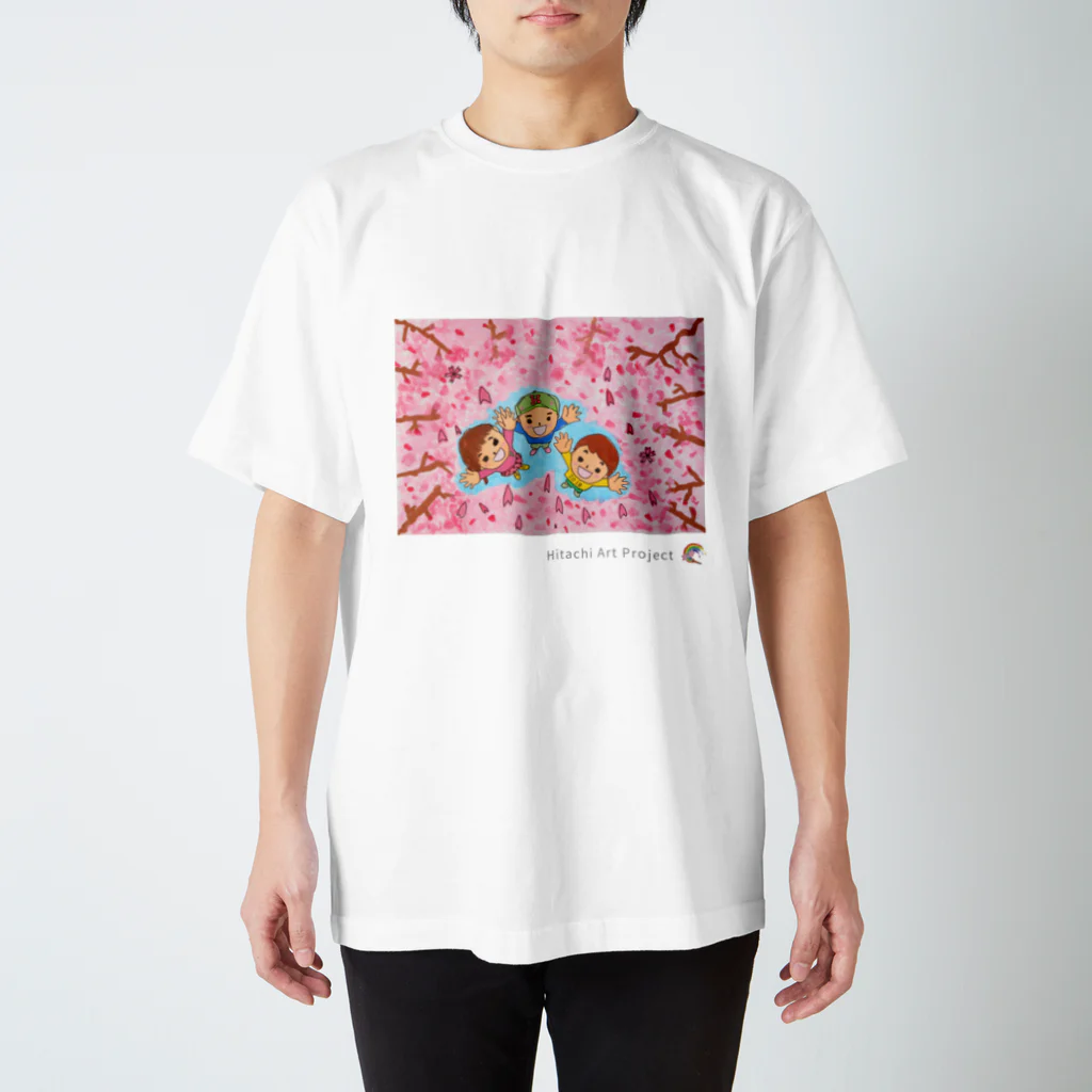 ひたちアートプロジェクト　Hitachi Art Projectの第8回公募展　ずっと続く桜並木 スタンダードTシャツ