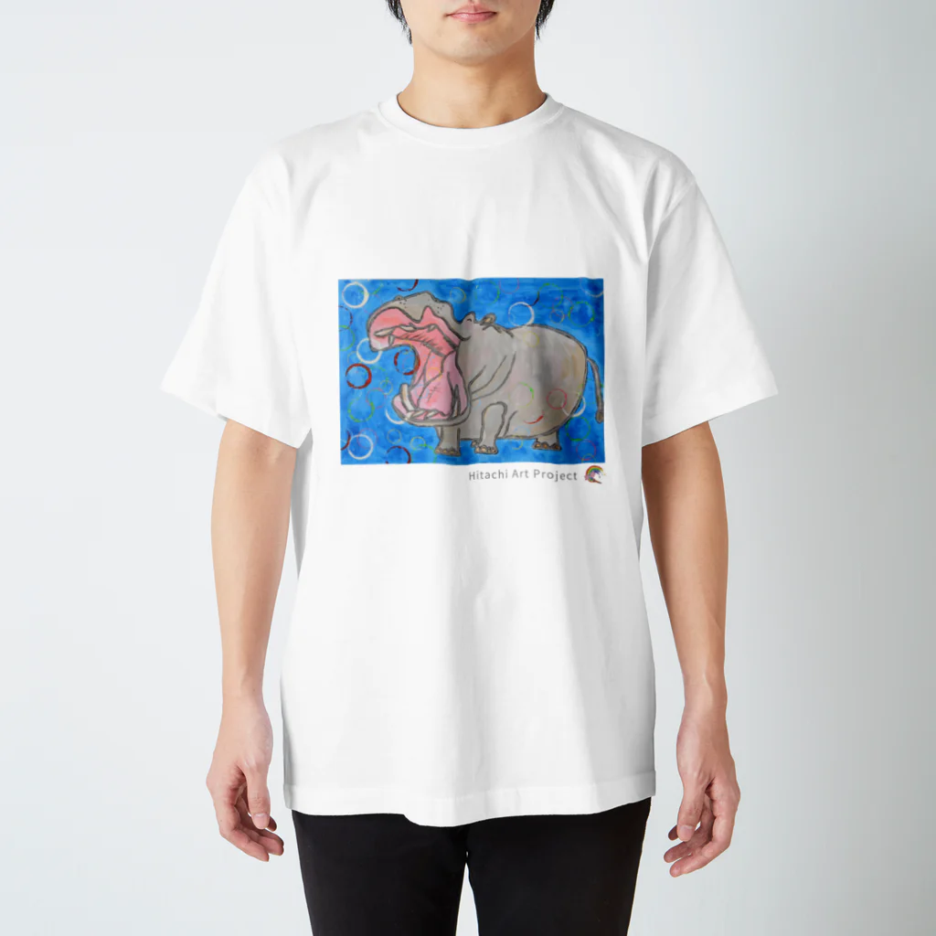 ひたちアートプロジェクト　Hitachi Art Projectの第8回公募展　ずっと繋がれ、バシャンの子たち スタンダードTシャツ
