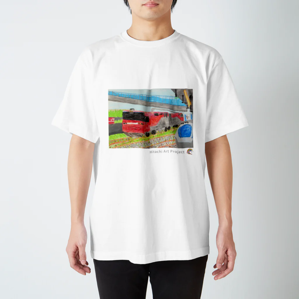 ひたちアートプロジェクト　Hitachi Art Projectの第8回公募展　だいすきなひたちえき Regular Fit T-Shirt