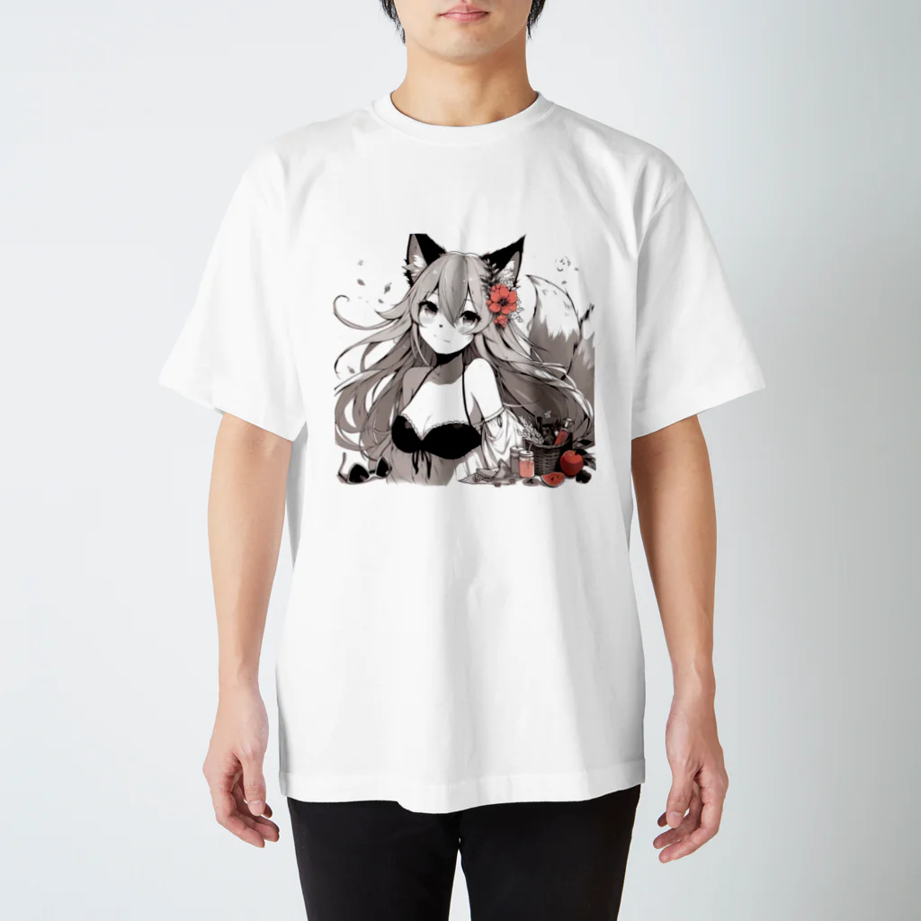 Fox_d.ogのFoxgirl.summer1 スタンダードTシャツ