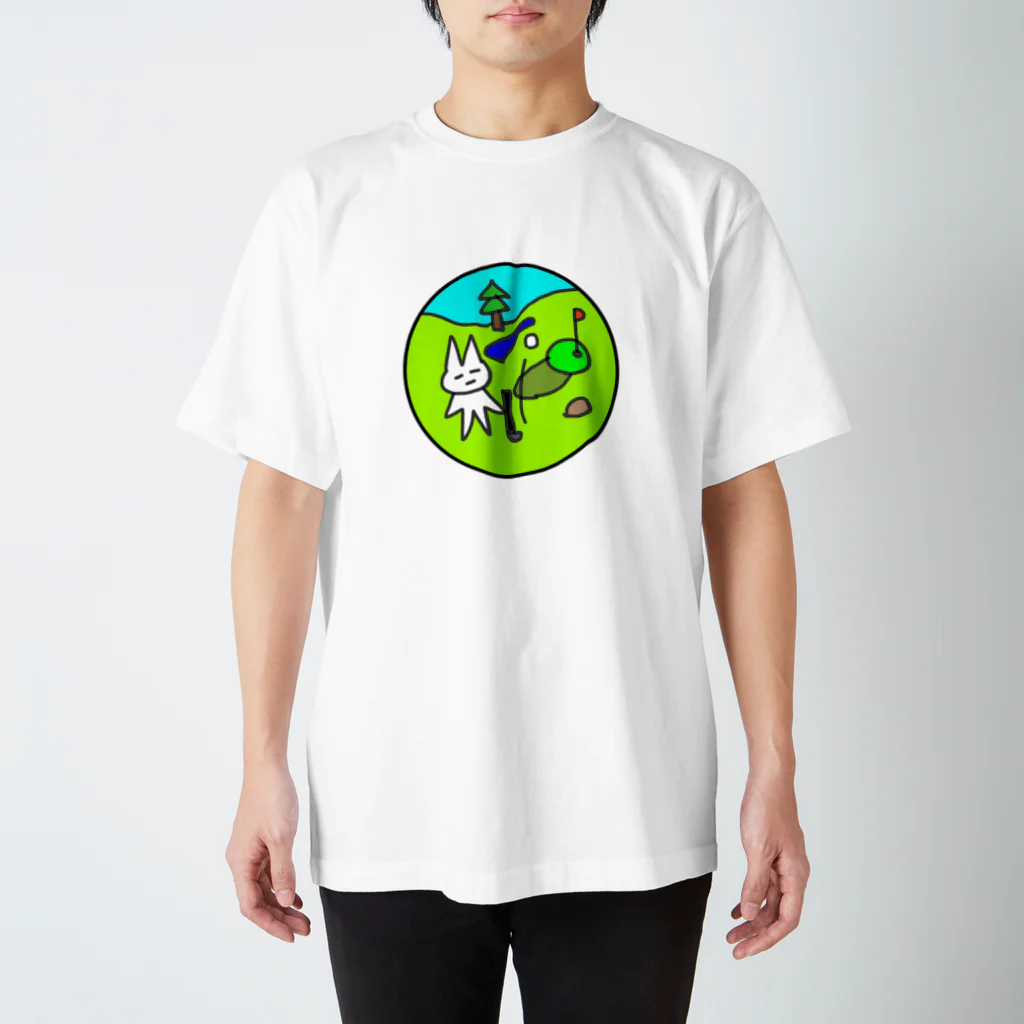 GAKUのおかしな店のゴルフ大好きフレイザーくん スタンダードTシャツ