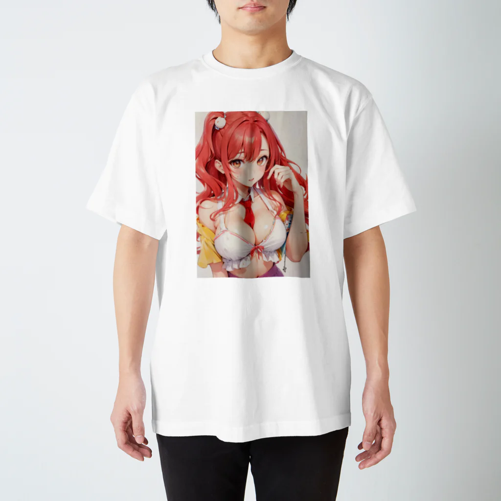 みおちゃんartshopの赤髪天使な女の子グッズ スタンダードTシャツ