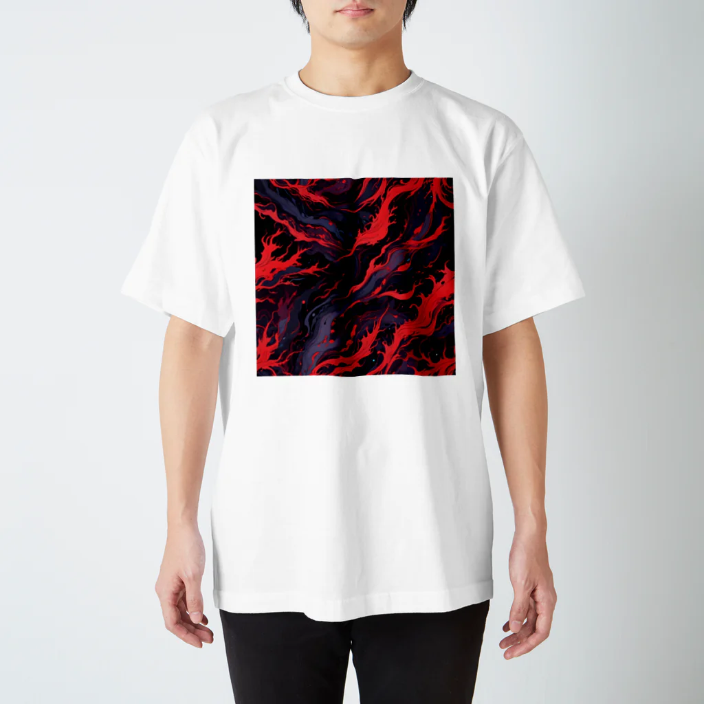 AI Fantasy Art Shopのart of fire① Regular Fit T-Shirt