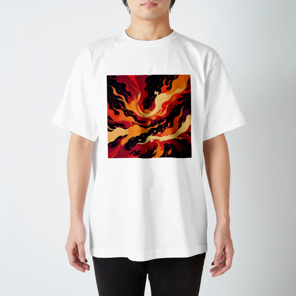 AI Fantasy Art Shopのart of fire② Regular Fit T-Shirt