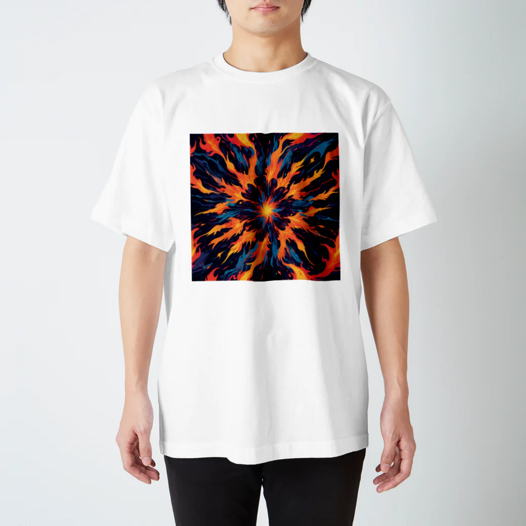 AI Fantasy Art Shopのart of fire⑤ Regular Fit T-Shirt