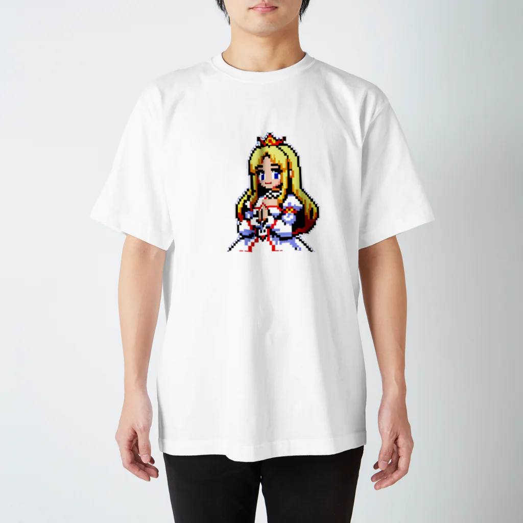 J-SHOPのピクセルアート　王女様2 Regular Fit T-Shirt