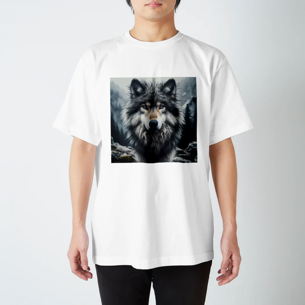 中村マコトのオオカミ　森の番人 スタンダードTシャツ