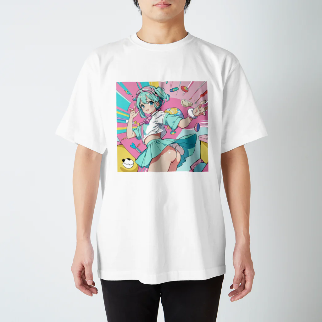 yozoraniyumeoの魔法スイーツ少女 スタンダードTシャツ