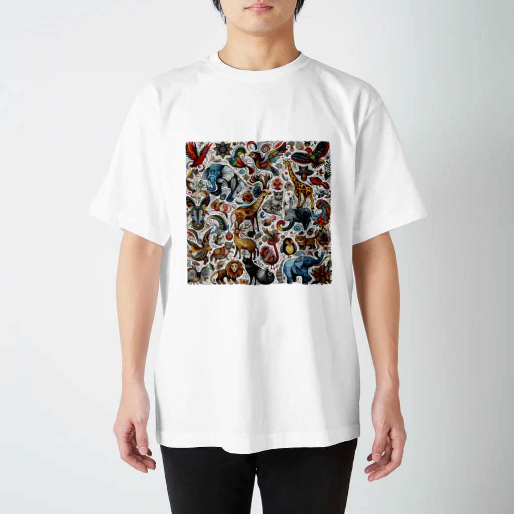 ndwwarksのanimals スタンダードTシャツ