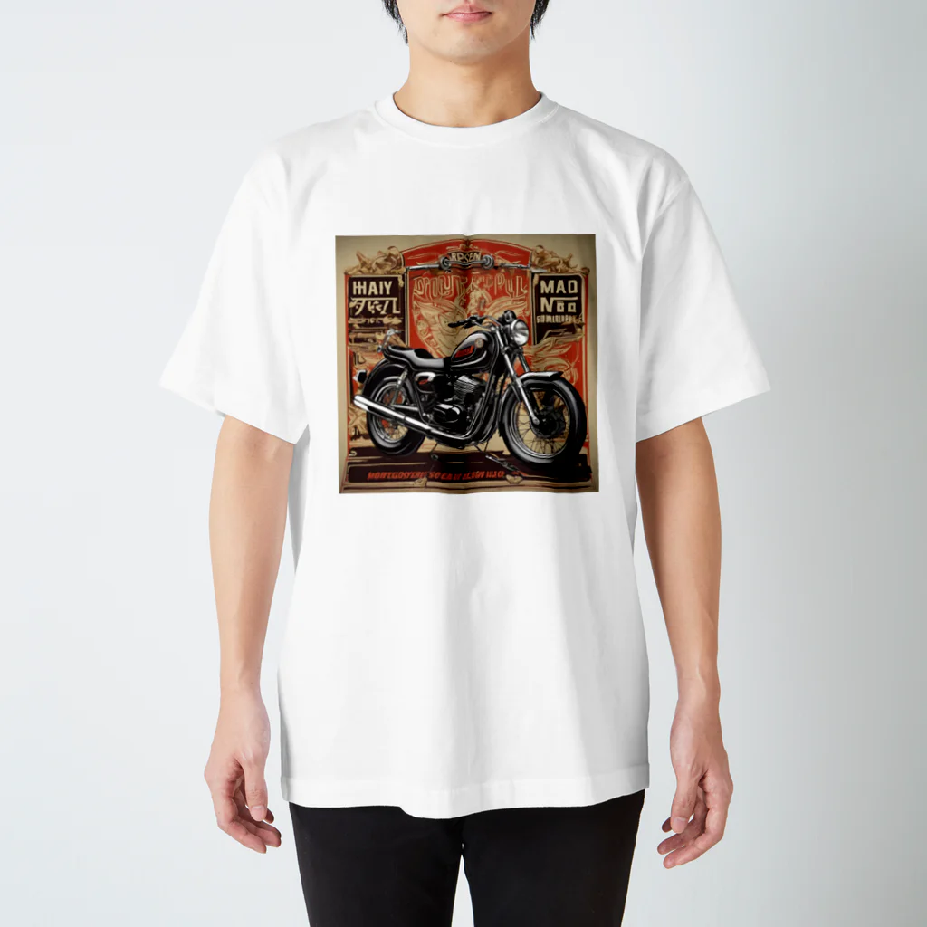 the blue seasonのレトロモーターサイクルの魅力 Regular Fit T-Shirt