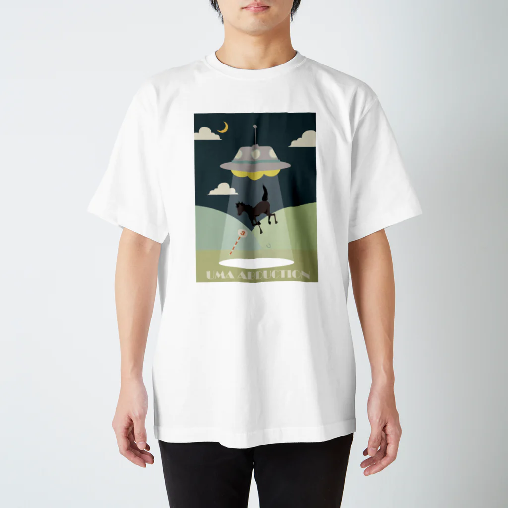 つかさ@の「UMA　ABDUCTION」青鹿毛 スタンダードTシャツ