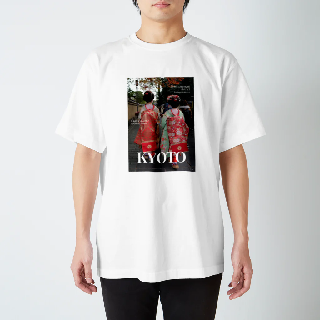 久保田ひさとのショップの【For foreigners 】 KYOTO スタンダードTシャツ