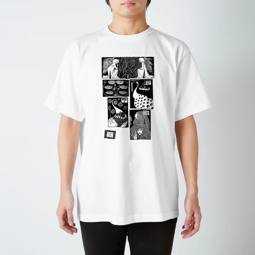 lofi_bearのアーサー王 イラスト集 1893 ✜ Aubrey Beardsley  オーブリー・ビアズリー スタンダードTシャツ